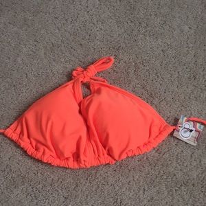 Neon orange OP bikini top